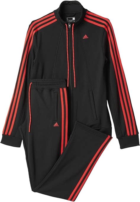 adidas damen trainingsanzug rot schwarz|Rote Trainingsanzüge .